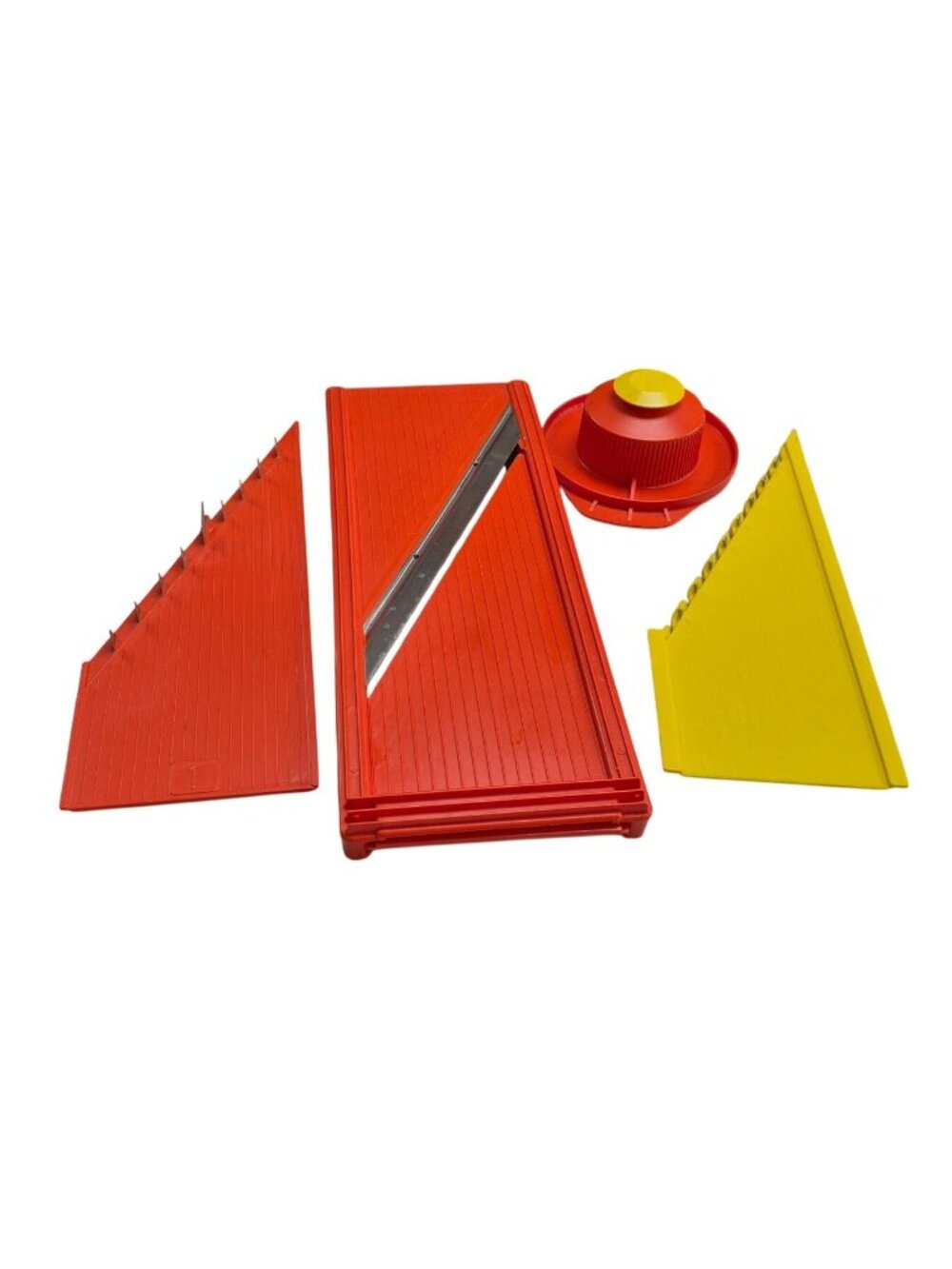 Combi Chef Combination Slicer-Chipper With Combi Holder - Red & Yellow Kitchen T